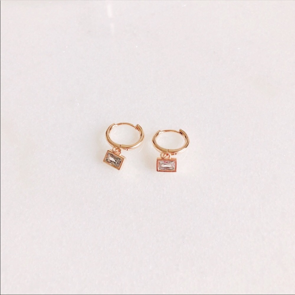 S925 silver hoop earrings